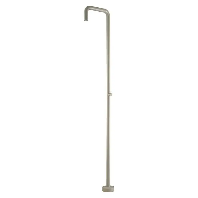Imex Poolimex Ducha de piscina Utah - 236 cm, Acero inoxidable, Moka - Ducha exterior independiente con diseño minimalista. Construcción robusta para jardín o piscina, con grifo para fácil operación.