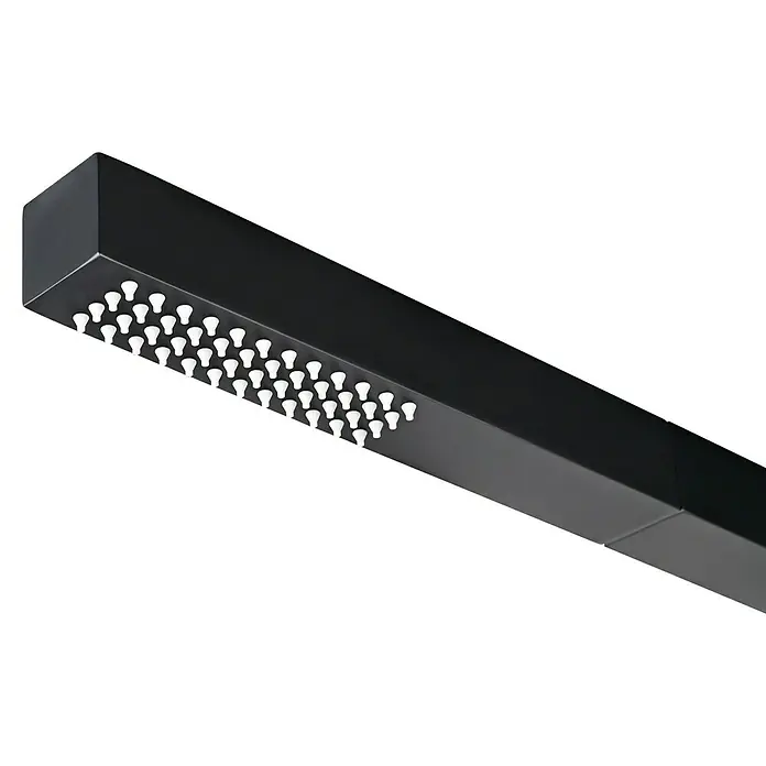 Imex Poolimex Ducha de piscina Alabama - 225 cm, Acero inoxidable, Negro mate - Cabezal de ducha negro con múltiples boquillas para una experiencia relajante. El diseño elegante realza cualquier baño.