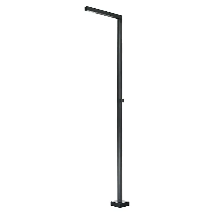 Imex Poolimex Ducha de piscina Alabama - 225 cm, Acero inoxidable, Negro mate - Lámpara de pie LED negra moderna con diseño minimalista, ideal para interiores y oficinas. Solución de iluminación elegante.
