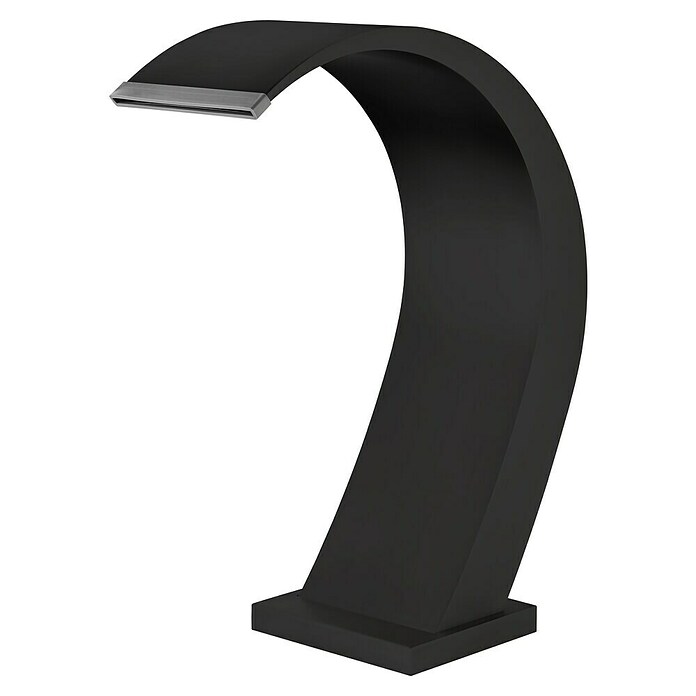 Imex Poolimex Cascada de agua Iguazú (L x An x Al: 11 x 20 x 65 cm, Acero inoxidable, Negro mate) | BAUHAUS