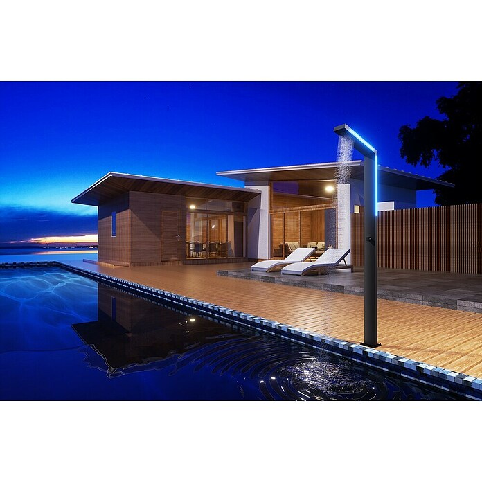 Imex Poolimex Ducha de piscina Sense (225 cm, Acero inoxidable, Negro mate) | BAUHAUS