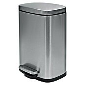 Spirella Treteimer Adonis – Edelstahl & Bambus, Geräuschloser Soft-Close-Deckel, 3 Liter, Matt Taupe