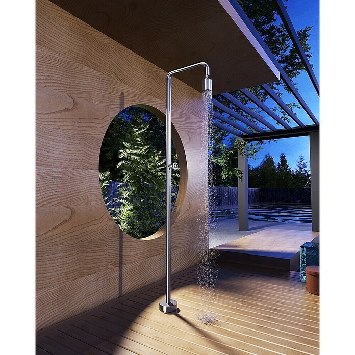 Imex Poolimex Ducha de jardín Pool (235 cm, Acero inoxidable, Cromo) | BAUHAUS