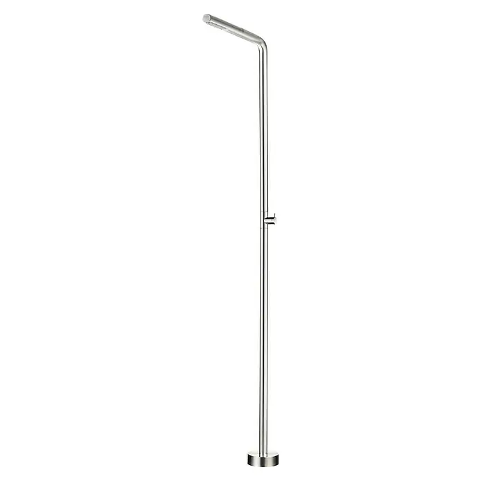 Imex Poolimex Ducha de piscina Texas - 220 cm, Acero inoxidable, Cromo - Elementos de ducha con un diseño claro. La columna de ducha en metal cromado tiene una alta calidad de fabricación.