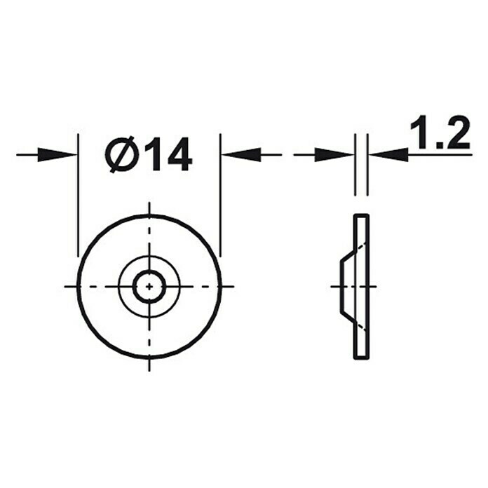 Häfele Magneetsluiting (Hechtsterkte: 3,5 kg, Ø x l: 13,6 x 17,5 mm, Wit)