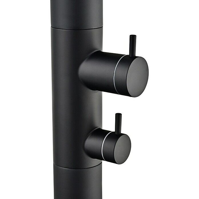 Imex Poolimex Ducha de jardín Michigan (240 cm, Acero inoxidable, Negro mate) | BAUHAUS