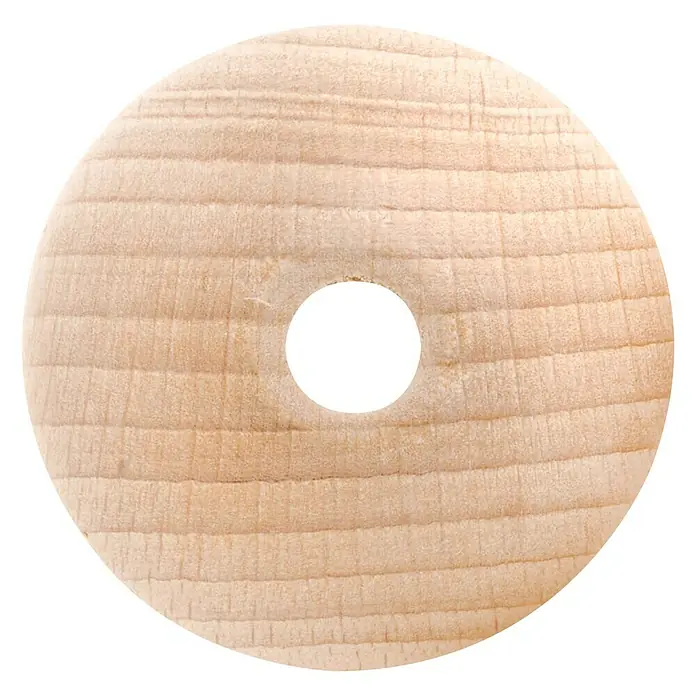 Glorex Sfere di legno con foro largo Betulla | 2,5 cm | 8 pezzi
