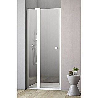 GEO Hit Nischendusche B-N200 (80 x 202,2 cm, Unbeschichtet, Stärke: 6 mm, Silber)