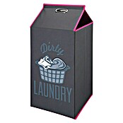 Cesta de ropa Dirty laundry (32 x 32 x 80 cm, Gris)