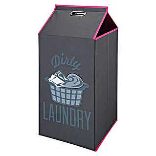 Cesta de ropa Dirty laundry (32 x 32 x 80 cm, Gris)