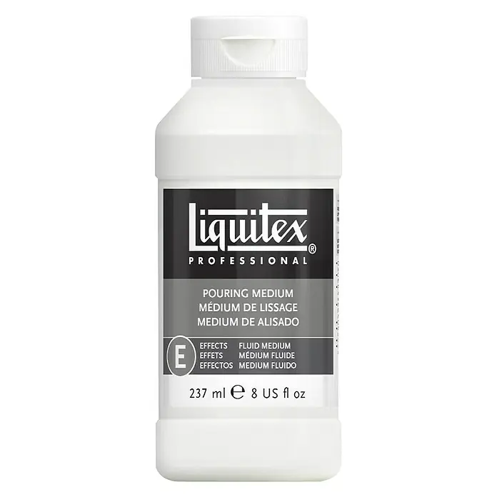 Liquitex Professional Gießmedium - 237 ml, Geeignet für: Acrylfarben - Produktbild von Liquitex Professional Pouring Medium. Ideal zum Gießen von Bildern und Erstellen von glatten Oberflächen.