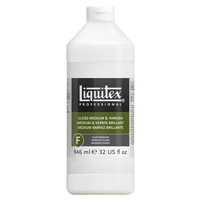 Liquitex Professional Malmittel Glanz Medium & Firnis946 ml, Geeignet für: Acrylfarben Front View