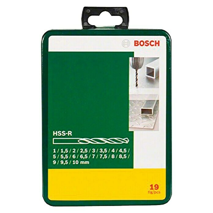 Bosch Set de brocas HSS-R para metal (19 piezas)