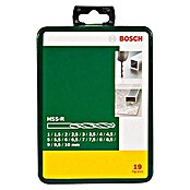 Bosch Set de brocas HSS-R para metal (19 piezas)