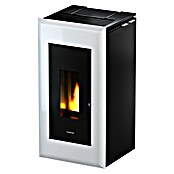 FreePoint Pelletofen Vega GH  (2,8 - 10,5 kW, Raumheizvermögen: 252 m³, Schwarz/Weiß)