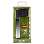 Tatay Flat Portarrollos papel higiénico (Sin tapa, Cromo, Aluminio)