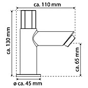 Camargue Kaltwasser-Standventil Bali/Milan (Chrom, Glänzend)
