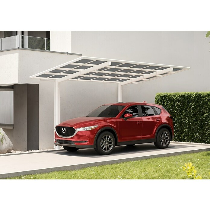 Ximax Linea Carport (4,95 x 2,73 m, Einfahrtshöhe: 2,76 m, Schneelast: 100 kg/m²)