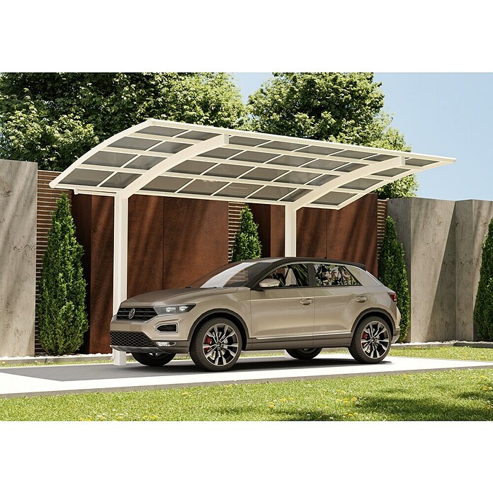 Ximax Portoforte Carport (4,95 x 2,7 m, Einfahrtshöhe: 2,8 m, Schneelast: 100 kg/m²)