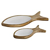 Marine Business Cocoa Set de vajilla Peces (Madera, Blanco/Marrón) | BAUHAUS