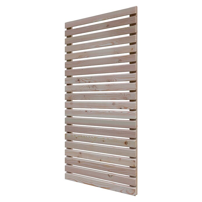 Kiehnholz Sichtschutz-Halbelement Rhombus (89 x 179 cm, Natur)