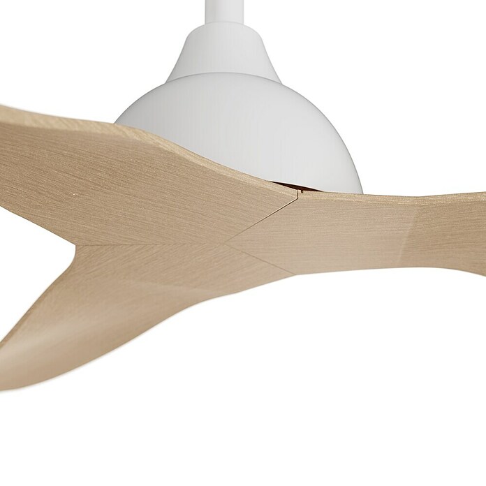 Sulion Ventilador de techo Elba (Blanco/Madera, 132 cm, 22 W) | BAUHAUS