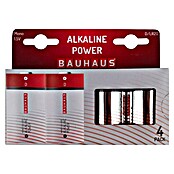 BAUHAUS Batterie Power LR20 (Mono D, 1,5 V, 4 Stk.) | BAUHAUS