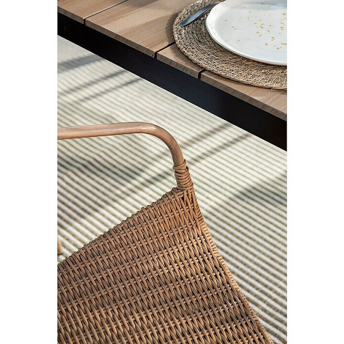 Sunfun Silla de jardín Jaanvi (L x An x Al: 56 x 67,5 x 81 cm, Natural, Ratán sintético/Acero) | BAUHAUS