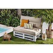 Set cojines para palet Beige (120 x 80 x 16 cm, Beige, 50% algodón 50% poliéster, 2 ud.) | BAUHAUS