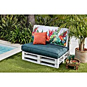 Set cojines para palet Tropical (120 x 80 x 16 cm, Multicolor, 50% algodón 50% poliéster, 2 ud.) | BAUHAUS