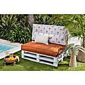 Set cojines para palet Palmeras (120 x 80 x 16 cm, Naranja, 50% algodón 50% poliéster, 2 ud.) | BAUHAUS