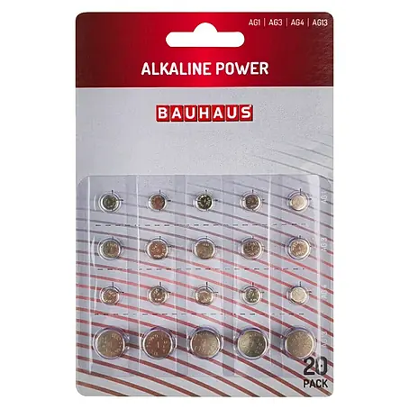 BAUHAUS  Knopfzelle Power 20 Stk. AG1/AG3/AG4/AG13