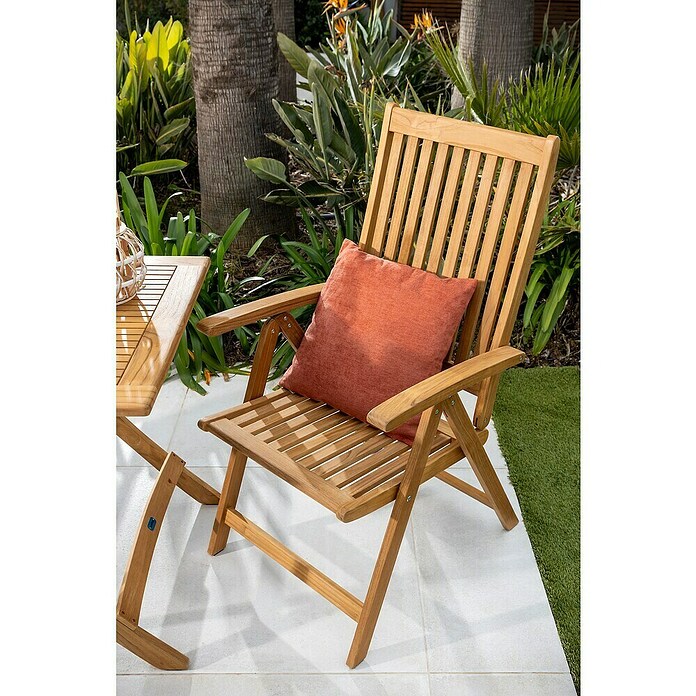 Silla con respaldo regulable Zaira (Ancho: 68 cm, Madera)