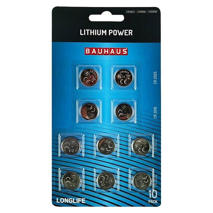 BAUHAUS Knopfzelle Power CR2016/CR2025/CR2032 (3 V) | BAUHAUS