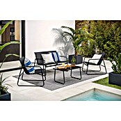 Sunfun Conjunto de muebles Deia (4 pzs., Textiline/Acero, Antracita) | BAUHAUS