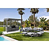 Conjunto de muebles Olivia (8 pzs., Aluminio, Antracita) | BAUHAUS