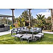 Conjunto de muebles Olivia (8 pzs., Aluminio, Antracita) | BAUHAUS
