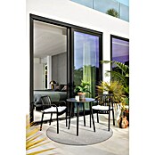 Alfombra exterior reversible Vichy (Gris, Diámetro: 160 cm, Polipropileno) | BAUHAUS