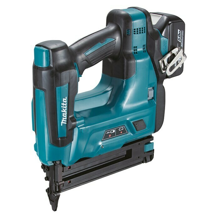 Makita Akku-Nagler DBN500RTJ18 V, 2 Akkus, 5 Ah, Länge Nagel: 15 mm - 50 mm Front View