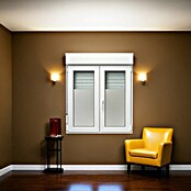 Oknum Ventana de PVC 2 hojas practicable-oscilobatiente (100 x 115 cm, Apertura: Derecha, Blanco)