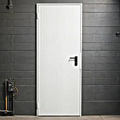 Novoferm Puerta metálica Super Plus Prelacada blanca (87,5 x 203,5 cm, Apertura: Izquierda)