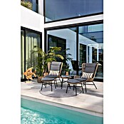 Conjunto de muebles Frida (5 pzs., Acero/Textiline, Antracita/Marrón) | BAUHAUS