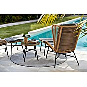 Conjunto de muebles Frida (5 pzs., Acero/Textiline, Antracita/Marrón) | BAUHAUS