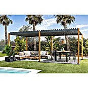 Sunfun Pérgola Andros (An x Pr: 579 x 294 cm, Antracita/Marrón, Aluminio) | BAUHAUS