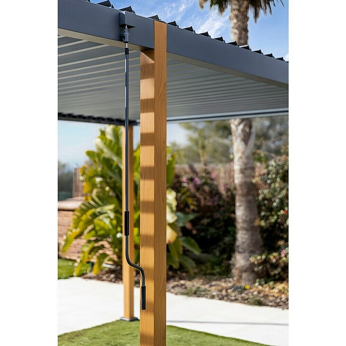 Sunfun Pérgola Andros (An x Pr: 579 x 294 cm, Antracita/Marrón, Aluminio) | BAUHAUS