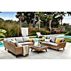 Sofá de conjunto Royal Riviera (Beige, L x An x Al: 224 x 89 x 75 cm, Ratán sintético/Aluminio) | BAUHAUS