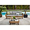 Sofá de conjunto Royal Riviera (Beige, L x An x Al: 224 x 89 x 75 cm, Ratán sintético/Aluminio) | BAUHAUS