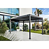 Sunfun Milos Standardni paviljon z dvema stranicama  (Do x Š x V: 392 x 294 x 235 cm, Aluminij, Antracit) | 8298 - Gartenzelte/Pavillons | ICFA - Sonnenschutz | ICF - Sonnenschutz | IC - Freizeit im Garten | I - Stadtgarten | BAUHAUS