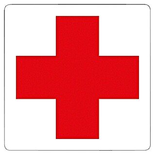 Pickup Etiqueta adhesiva (L x An: 7,5 x 7,5 cm, Cruz Roja)