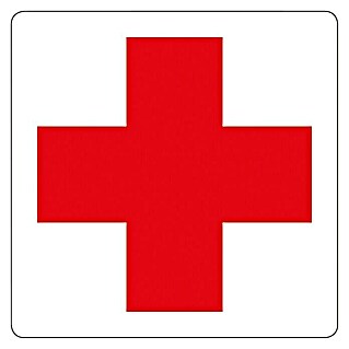 Pickup Naljepnica (D x Š: 7,5 x 7,5 cm, Crveni križ)